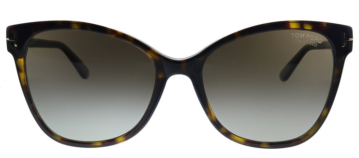 Tom Ford Ani TF 844 52H Cat-Eye Plastic Havana Sunglasses with Brown Polarized Lens