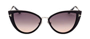 Tom Ford TF 868 01B Cat-Eye Plastic Black Sunglasses with Grey Gradient Lens