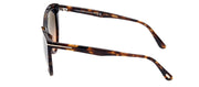 Tom Ford Isabella-02 TF 915 55P Cat-Eye Plastic Havana Sunglasses with Blue Gradient Lens