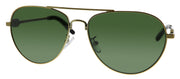 Tory Burch TY 6083 330171 Pilot Metal Gold Sunglasses with Green Lens