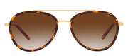 Tory Burch TY 6089 330413 Aviator Plastic Tortoise Sunglasses with Brown Gradient Lens