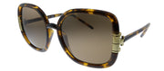 Tory Burch TY 9063U 151973 Square Plastic Havana Sunglasses with Brown Lens