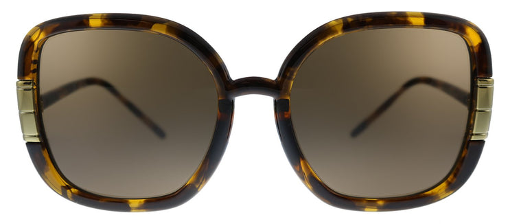Tory Burch TY 9063U 151973 Square Plastic Havana Sunglasses with Brown Lens