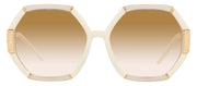 Tory Burch TY 9072U 189912 Geometric Plastic Beige Sunglasses with Brown Gradient Lens