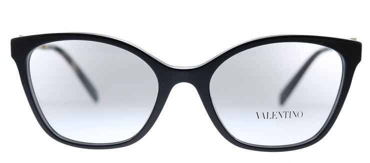 Valentino VA 3050 5001 Butterfly Plastic Black Eyeglasses with Logo Stamped Demo Lens