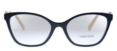 Valentino VA 3050 5034 Butterfly Plastic Blue Eyeglasses with Logo Stamped Demo Lenses Lens