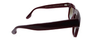 Victoria Beckham VB 603S 604 Square Plastic Burgundy Sunglasses with Brown Gradient Lens