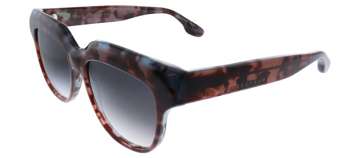 Victoria Beckham VB 604S 511 Square Plastic Purple Sunglasses with Blue Gradient Lens
