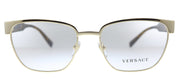 Versace VE 1264 1460 Oval Metal Gold Eyeglasses with Demo Lens