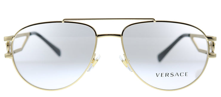 Versace VE 1269 1002 Aviator Metal Gold Eyeglasses with Demo Lens
