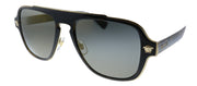 Versace VE 2199 12524T Square Plastic Havana Sunglasses with Grey Mirror Lens