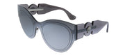 Versace VE 2234 10016G Cat-Eye Plastic Grey Sunglasses with Silver Mirror Lens
