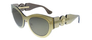 Versace VE 2234 1002/3 Cat-Eye Plastic Brown Sunglasses with Brown Lens