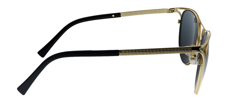 Versace VE 2237 100287 Cat-Eye Metal Gold Sunglasses with Grey Lens