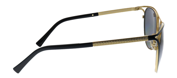 Versace VE 2237 1433T3 Cat-Eye Metal Black Sunglasses with Grey Gradient Lens