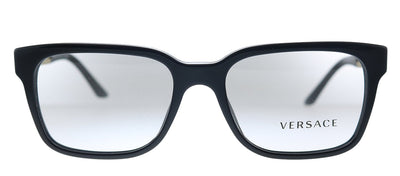 Versace VE 3218 GB1 Square Plastic Black Eyeglasses with Demo Lens