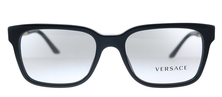 Versace VE 3218 GB1 Square Plastic Black Eyeglasses with Demo Lens