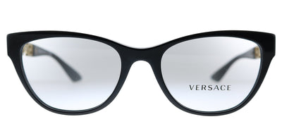 Versace VE 3292 GB1 Round Plastic Black Eyeglasses with Demo Lens