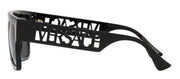 Versace VE 4430U GB1/87 Rectangle Plastic Black Sunglasses with Grey Lens
