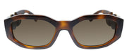 Versace VE 4361 521773 Geometric Plastic Havana Sunglasses with Brown Lens