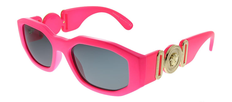 Versace VE 4361 531887 Geometric Plastic Pink Sunglasses with Grey Lens