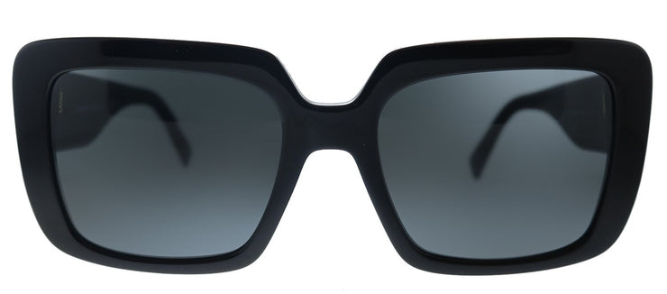 Versace VE 4384B GB1/87 Square Plastic Black Sunglasses with Grey Lens