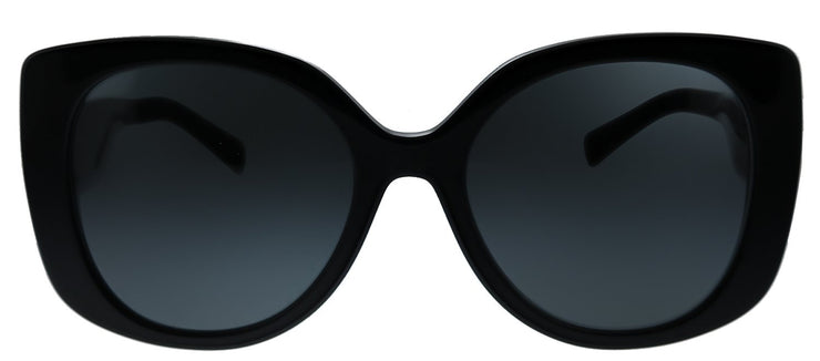 Versace VE 4387 GB1/87 Rectangle Plastic Black Sunglasses with Grey Lens