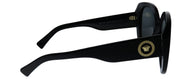 Versace VE 4387 GB1/87 Rectangle Plastic Black Sunglasses with Grey Lens