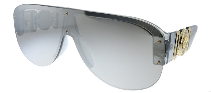 Versace VE 4391 311/6G Shield Plastic Grey Sunglasses with Grey Mirror Lens
