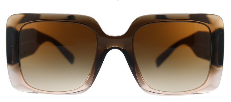 Versace VE 4405 533213 Rectangle Plastic Brown Sunglasses with Brown Gradient Lens
