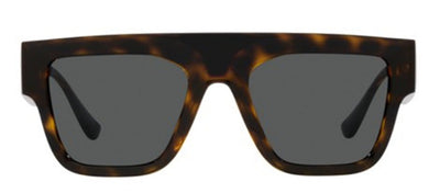 Versace VE 4430U 108/87 Rectangle Plastic Havana Sunglasses with Grey Lens