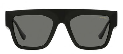 Versace VE 4430U GB1/81 Rectangle Plastic Black Sunglasses with Grey Polarized Lens