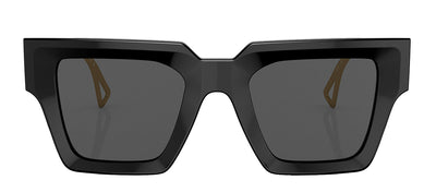 Versace VE 4431 GB1/87 Square Plastic Black Sunglasses with Grey Lens