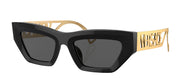Versace VE 4432U GB1/87 Fashion Plastic Black Sunglasses with Grey Lens