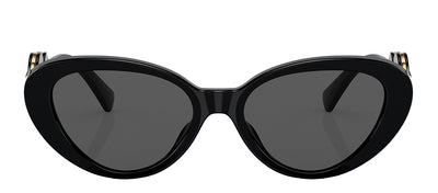 Versace VE 4433U GB1/87 Cat-Eye Plastic Black Sunglasses with Grey Lens