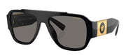 Versace VE 4436U GB1/81 Pillow Plastic Black Sunglasses with Grey Polarized Lens