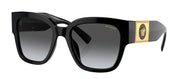 Versace VE 4437U GB1/T3 Square Plastic Black Sunglasses with Grey Gradient Lens