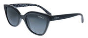 Vogue Eyewear Junior VJ 2001 W44/87 Cat-Eye Plastic Black Sunglasses with Grey Lens