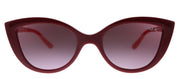 Vogue Eyewear VJ 2003 27768D Cat-Eye Plastic Red Sunglasses with Pink Gradient Lens