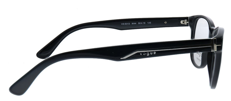 Vogue Eyewear VO 5313 W44 Square Plastic Black Eyeglasses with Demo Lens