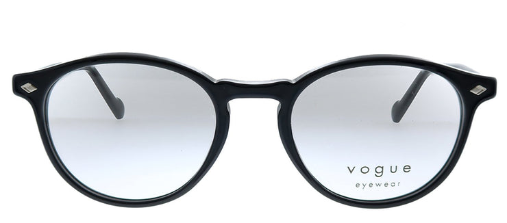 Vogue Eyewear VO 5326 W44 Oval Plastic Black Eyeglasses with Demo Lens