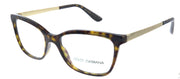Dolce & Gabbana DG 3317 502 Rectangle Plastic Tortoise/ Havana Eyeglasses with Demo Lens