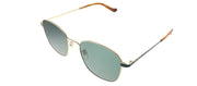 Gucci GG 0575SK 004 Square Metal Gold Sunglasses with Green Lens