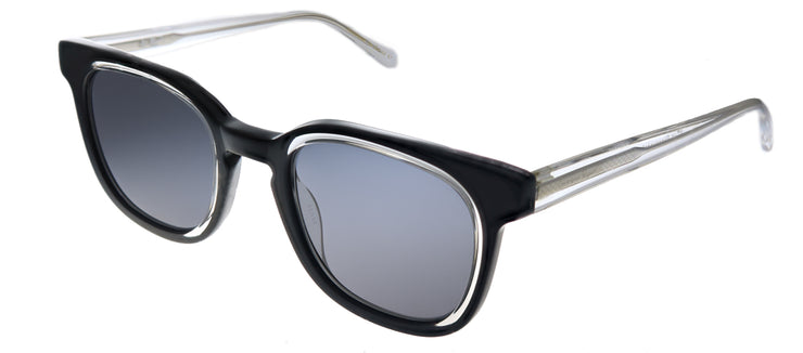 Original Penguin PE Suspender BK Square Plastic Black Sunglasses with Black Polarized Lens