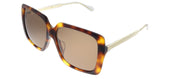 Gucci GG 0567SA 002 Square Acetate Tortoise/ Havana Sunglasses with Brown Lens
