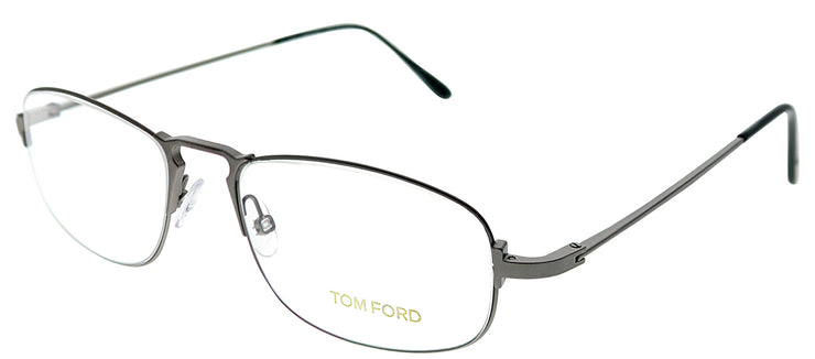 Tom Ford FT 5203 015 Oval Metal Silver Eyeglasses with Demo Lens