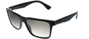Prada Conceptual PR 19SS 1AB0A7 Square Plastic Black Sunglasses with Grey Gradient Lens