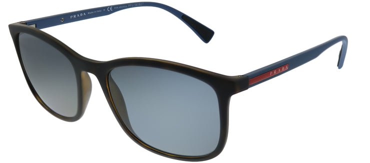 Prada Linea Rossa Lifestyle PS 01TS U61144 Rectangle Plastic Tortoise/ Havana Sunglasses with Grey Polarized Lens