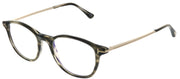 Tom Ford Blue Block FT 5553-B 056 Round Plastic Grey Eyeglasses with Blue Block Lenses