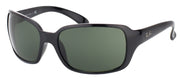Ray-Ban RB 4068 601 Rectangle Plastic Black Sunglasses with Green Lens
